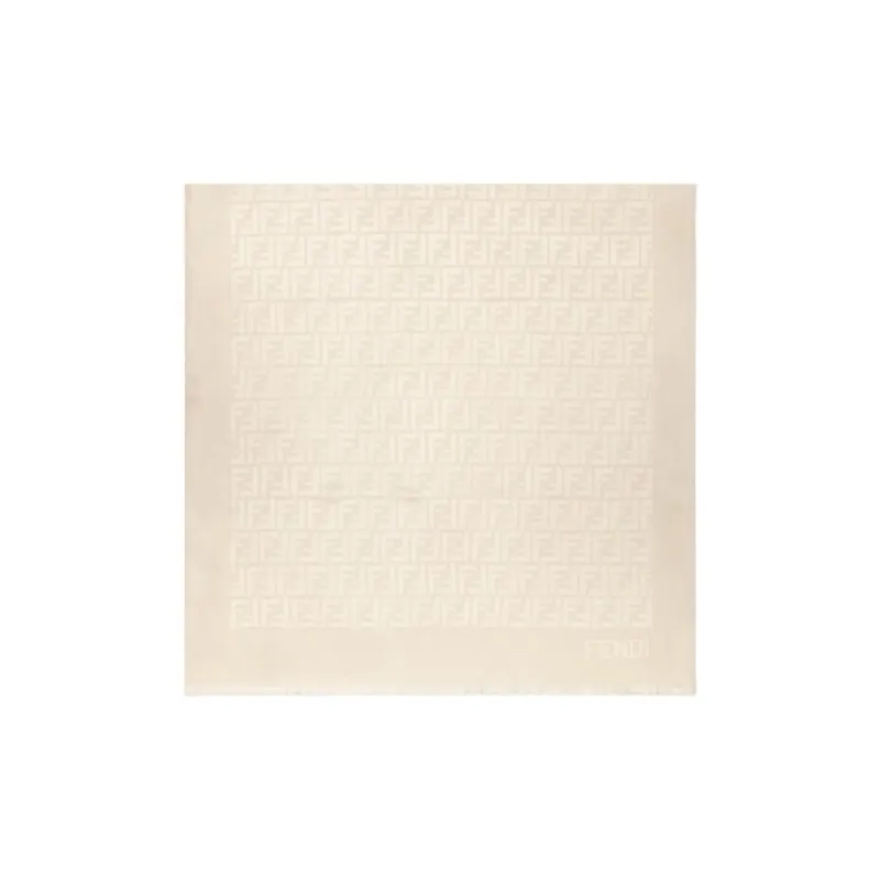 FENDI Silk Silk Scarves Women's Beige-0
