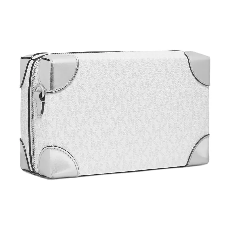 MICHAEL KORS Coated Canvas Shoulder Bag Small Size Women's White-2
