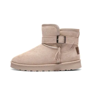 Warrior Warm Cushioning And Wear Resistant Short Snow Boots Women's Khaki