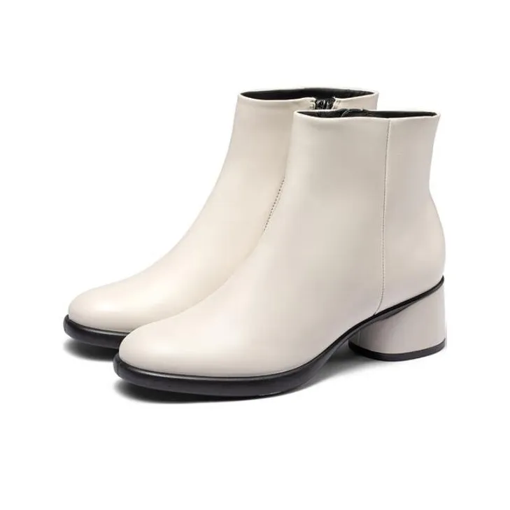 Ecco Ankle Boots 5.5cm Women's Lime Gray-1