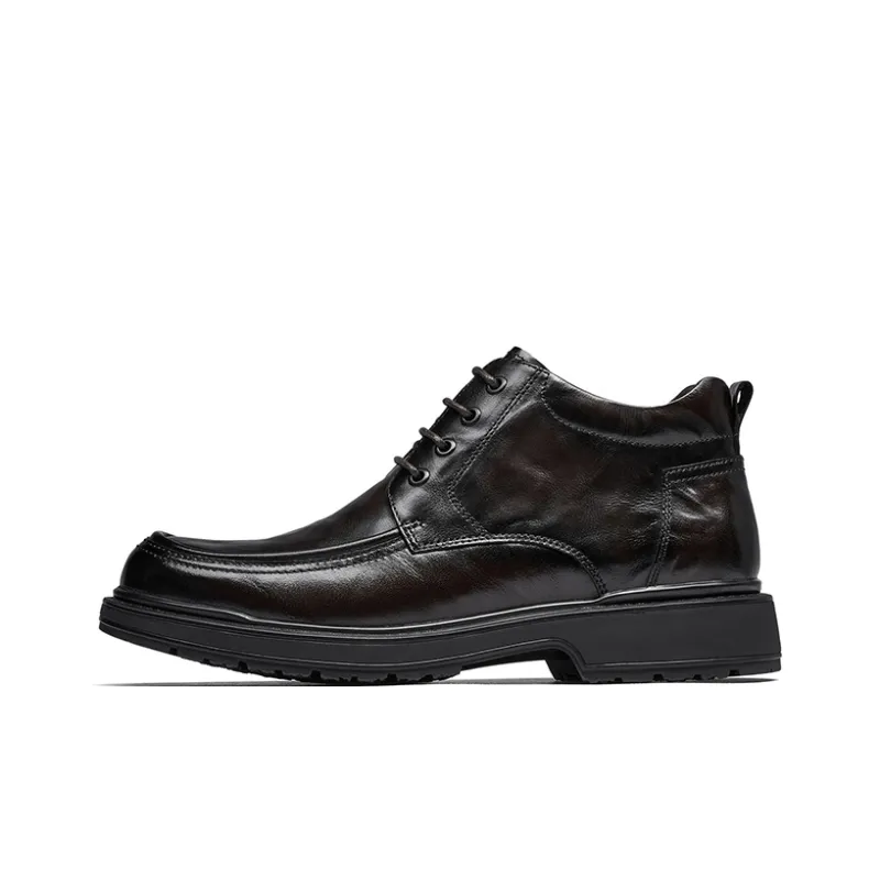 HARSON Ankle Boots Men Black/Brown-5