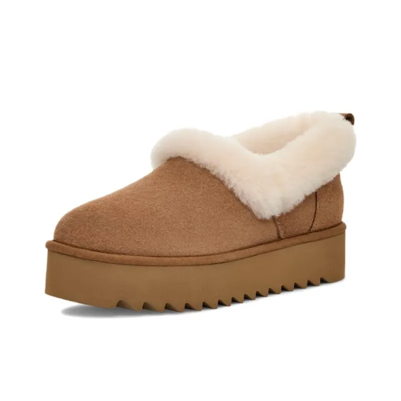 UGG Ankle Length Snow Boots Women's Brown-3