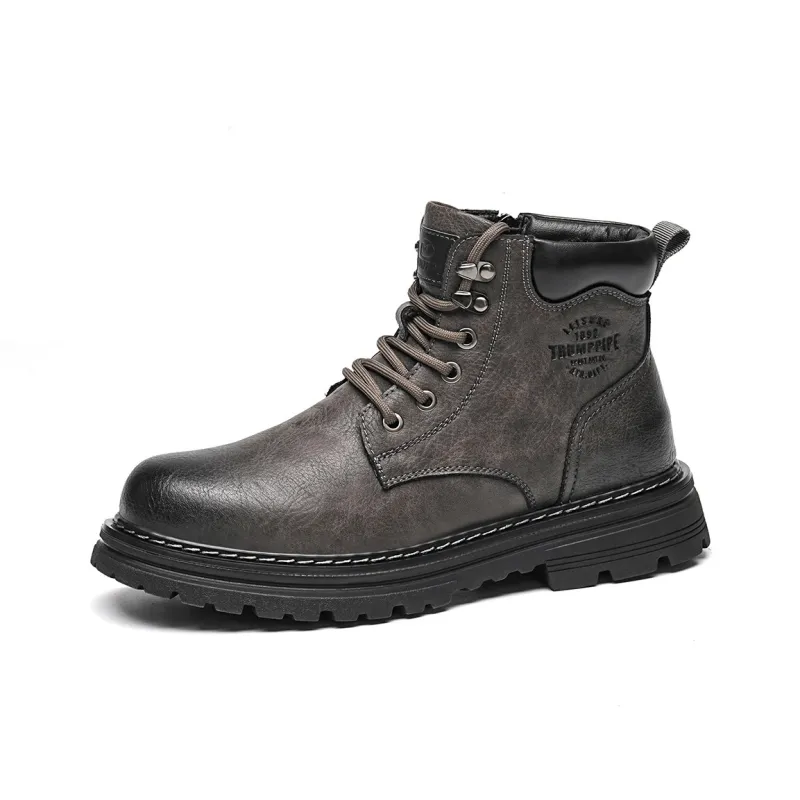 TRUMPPIPE Short Martin Boot Men's Gray-0