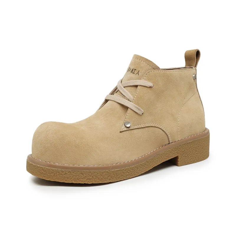 Little Red Man Casual Fashion Ankle Boots Unisex Desert-1