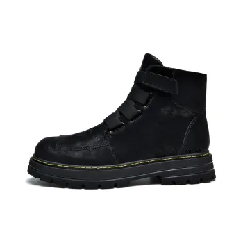 AIPSEN Crew Martin Boot Unisex Black Matte