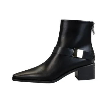 Bamiti As If Treading On Level Ground Ankle Boots 4cm Women's Black