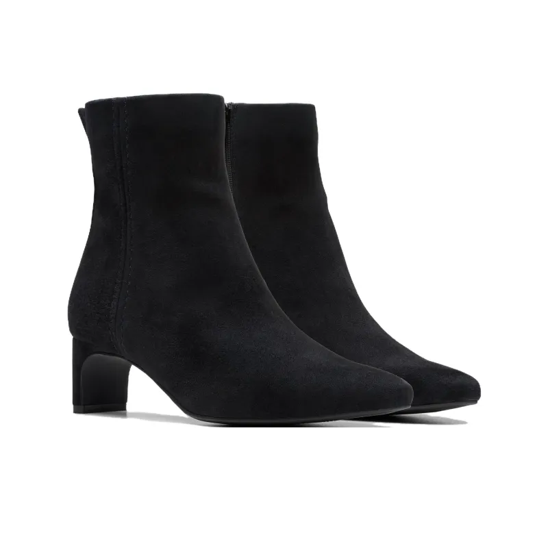 Clarks Edina Up Ankle Boots Women's Black-3