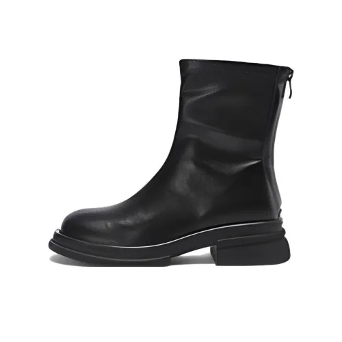 DAPHNE Ankle Boots Women's Black/Milk Tea