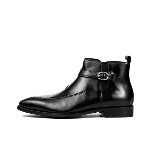 ASTON M.JAZZ Ankle fuerte Boots Men Black/Brown