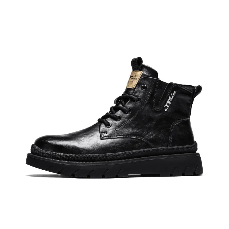 G.N.SHIJIA Ankle Boots Men Black/Brown-0
