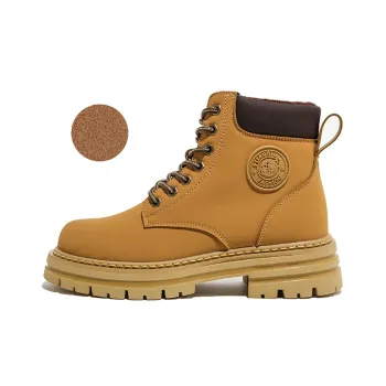 HUANQIU Martin Boot Unisex Ginger Yellow