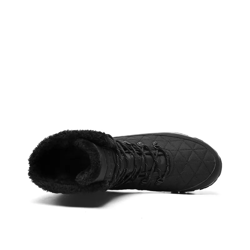 XIANGGUAN Warm Wear-Resistant Slip-Resistant Knee-High Snow Boots Unisex-11
