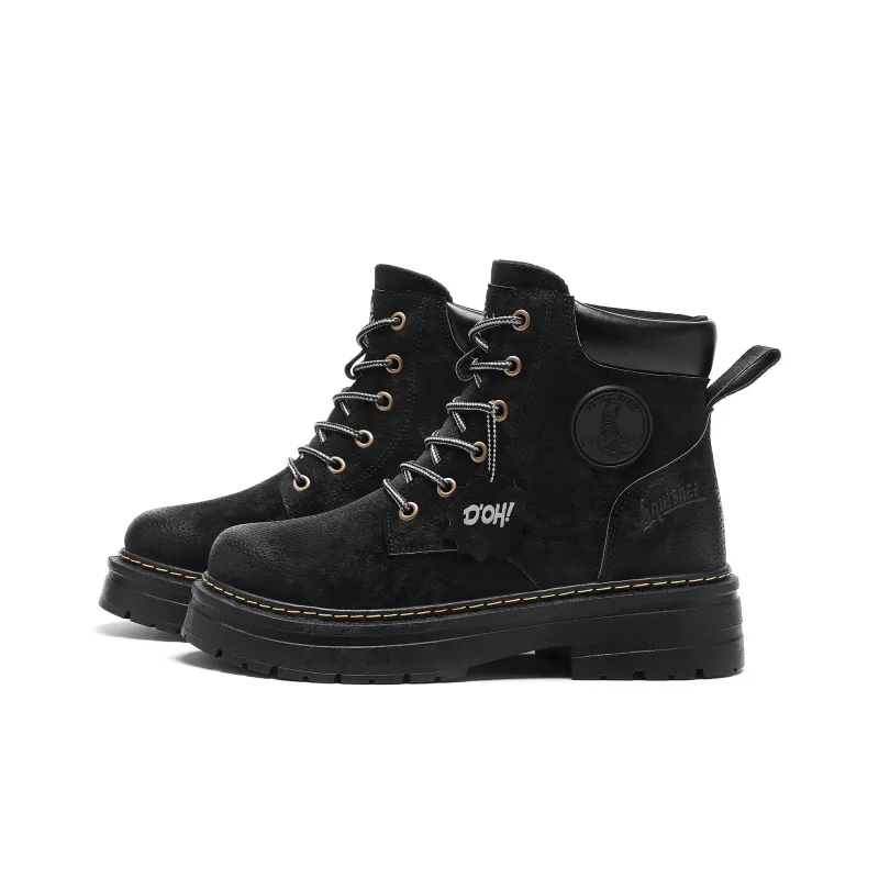 The Simpsons Martin Boots Men Black/Yellow Boots-8