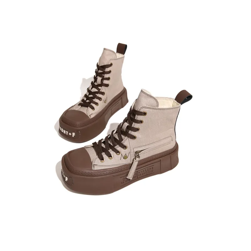 XIAOFAMIAO Ankle Boots Women's Gray/Army Green-2