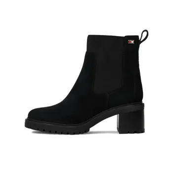Tommy Hilfiger Short Chelsea Boots 6cm Women's Black