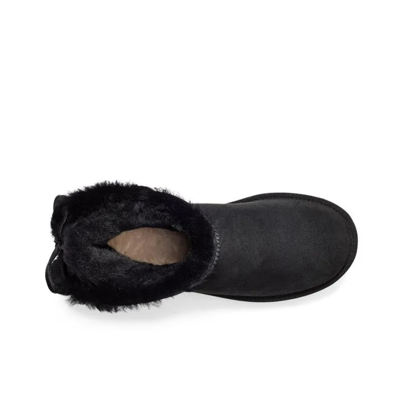 UGG Classic Dudble Bow Mini Snow Boots Black Women's-4