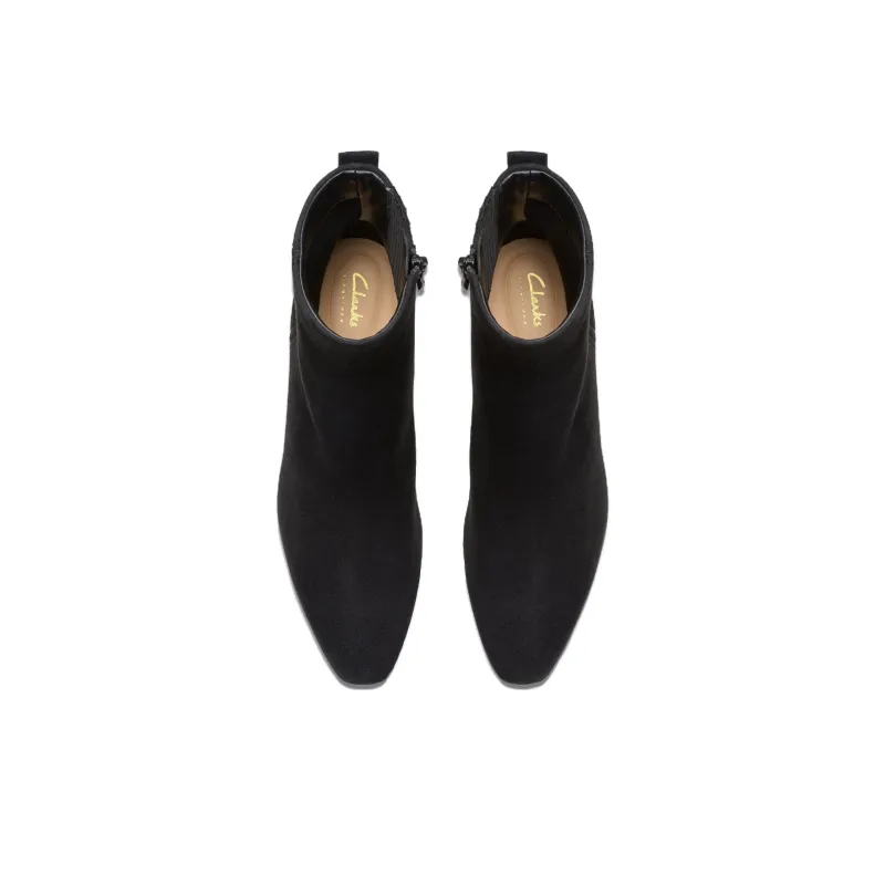 Clarks Edina Up Ankle Boots Women's Black-5
