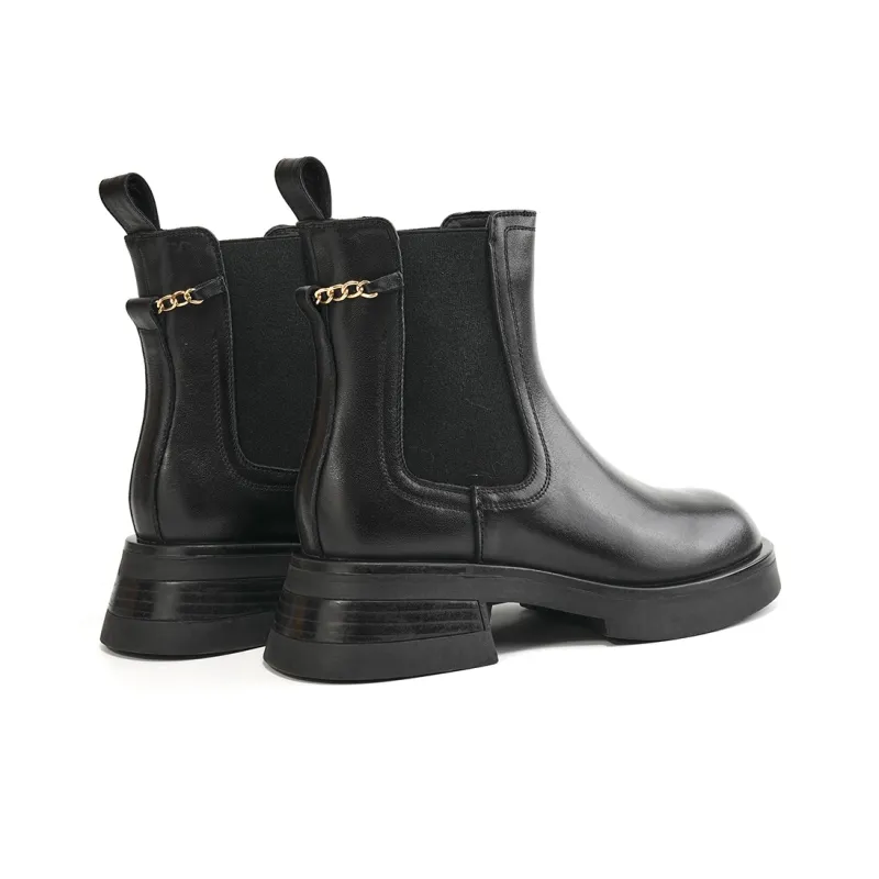 EBLAN Ankle Length Chelsea Boots Women's Black-3