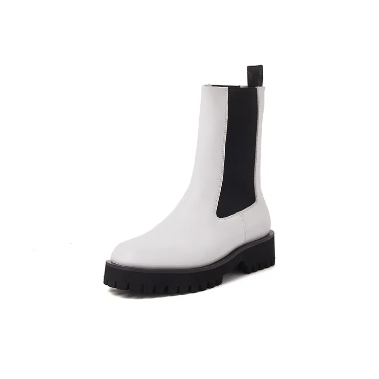 STOOSHE Chelsea Boots Women's White-1