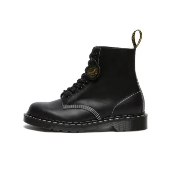 Dr.Martens 1460 Pascal Made In England Cavalier Leather Lace Up Boots 'Black Cavalier'