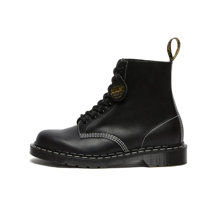 Dr. Martens Dr.Martens 1460 Pascal Made In England Cavalier Leather Lace Up Boots 'Black Cavalier'-0