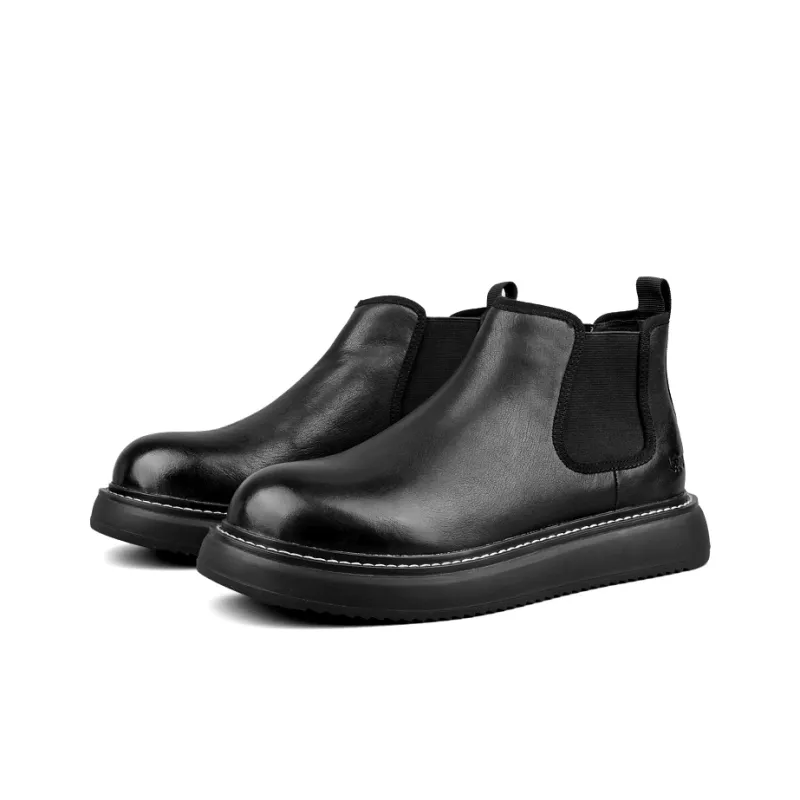 LOHAN·SIR Short Chelsea Boots Platform Men's-8