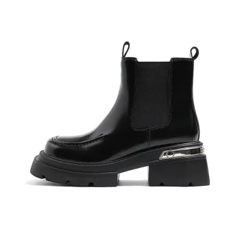 MIS. DANNY Short Chelsea Boots 6cm Women's Black