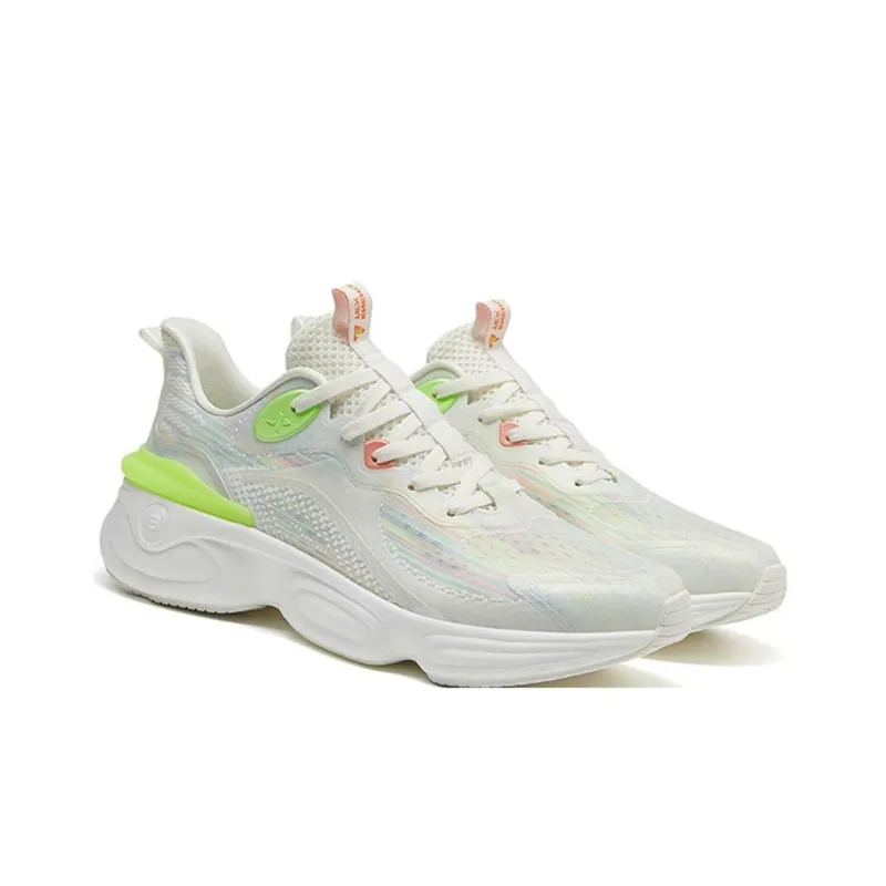 XTEP Polygon 3.0 Anti Slip And Wear Resistant Breathable Low Top Running Shoes Men's White Green-3