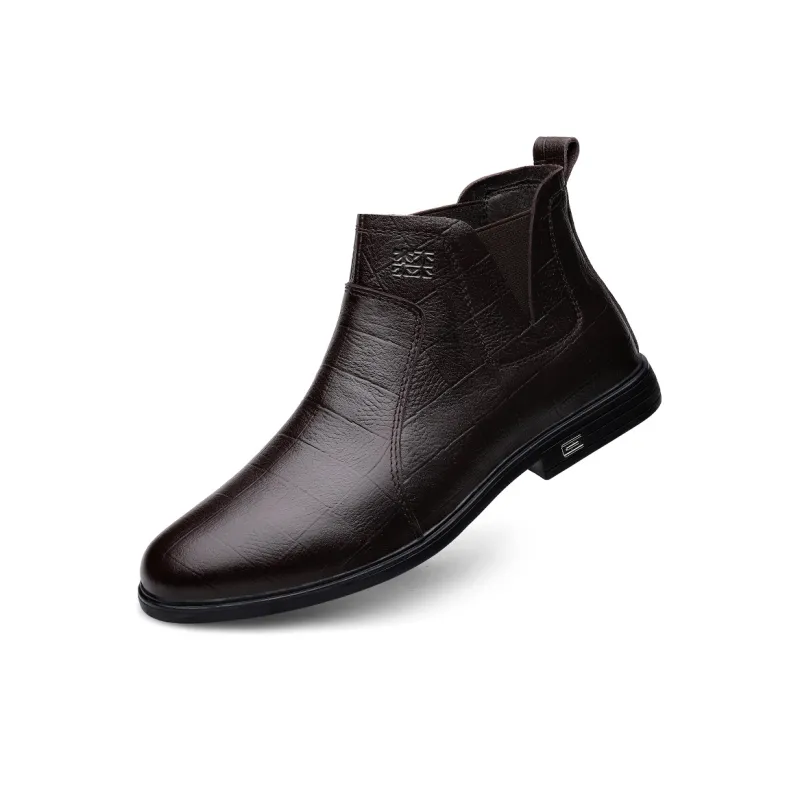 Mulinsen Ankle Boots Men Black/Dark Brown-6