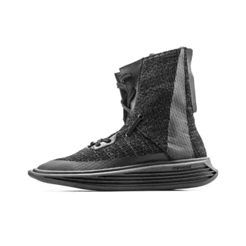 NORVINCY Short Mid Calf Martin Boot Unisex Black Gray Color