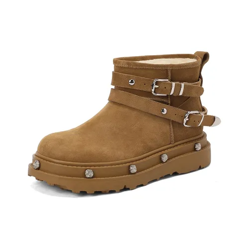 XIAOAJUE Short Snow Boots Women's