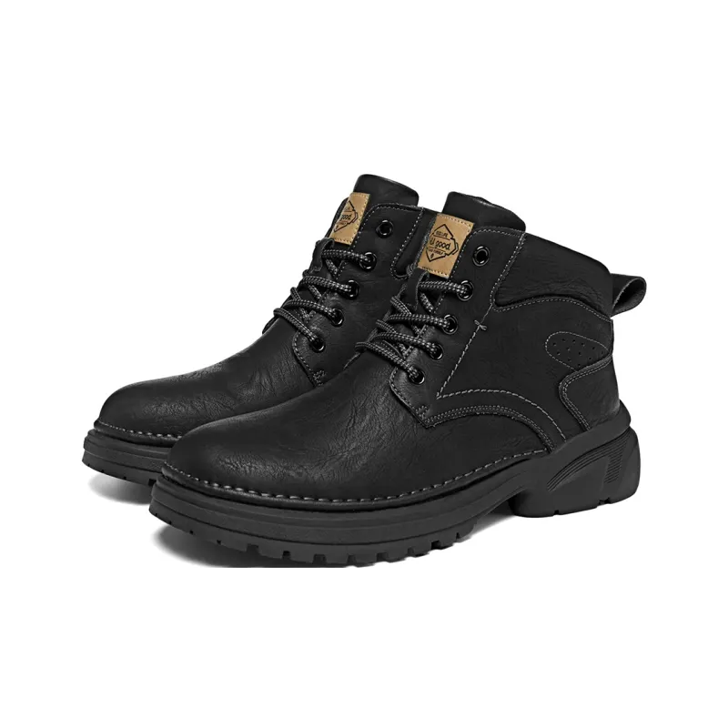 HLA Martin Boots Men Brown, Black-1