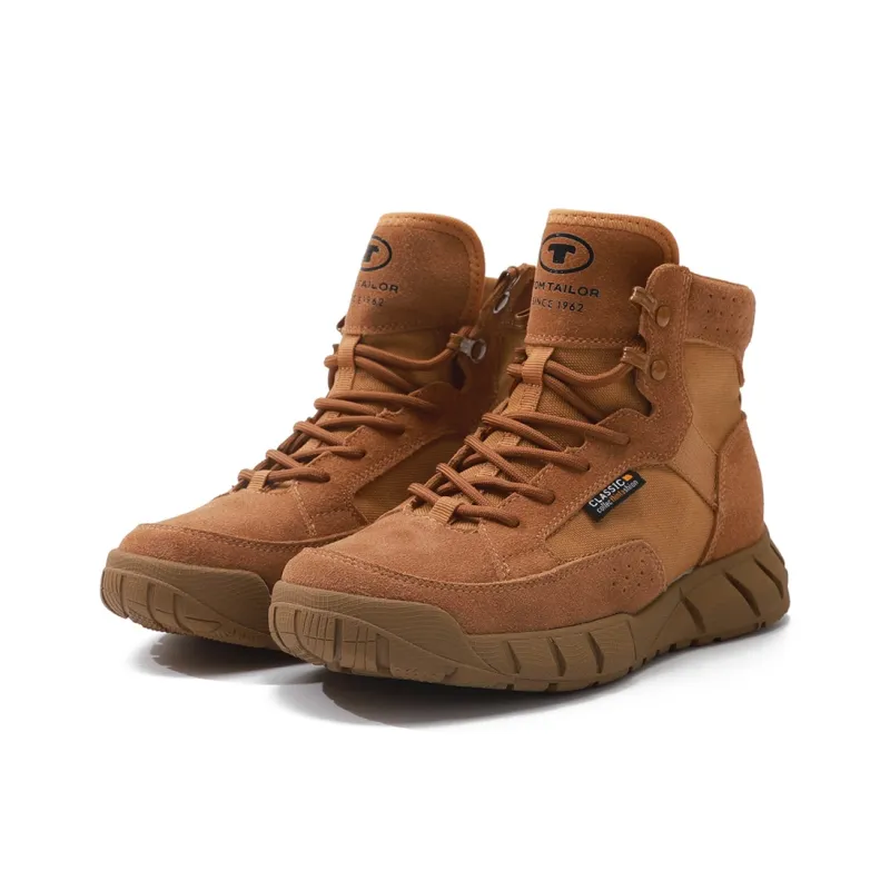 TOM TAILOR Tan Wilderness Work Boots Short Outdoor Boots Men's-35