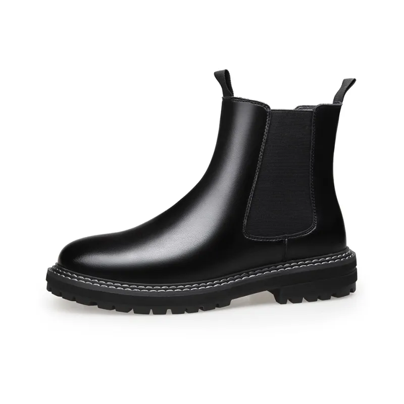 Cachiotti KAQIAODI Knee High Chelsea Boots Men's Black-0