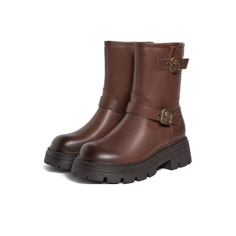 JOSINY Ankle Boots Women's Black/Red Brown-9
