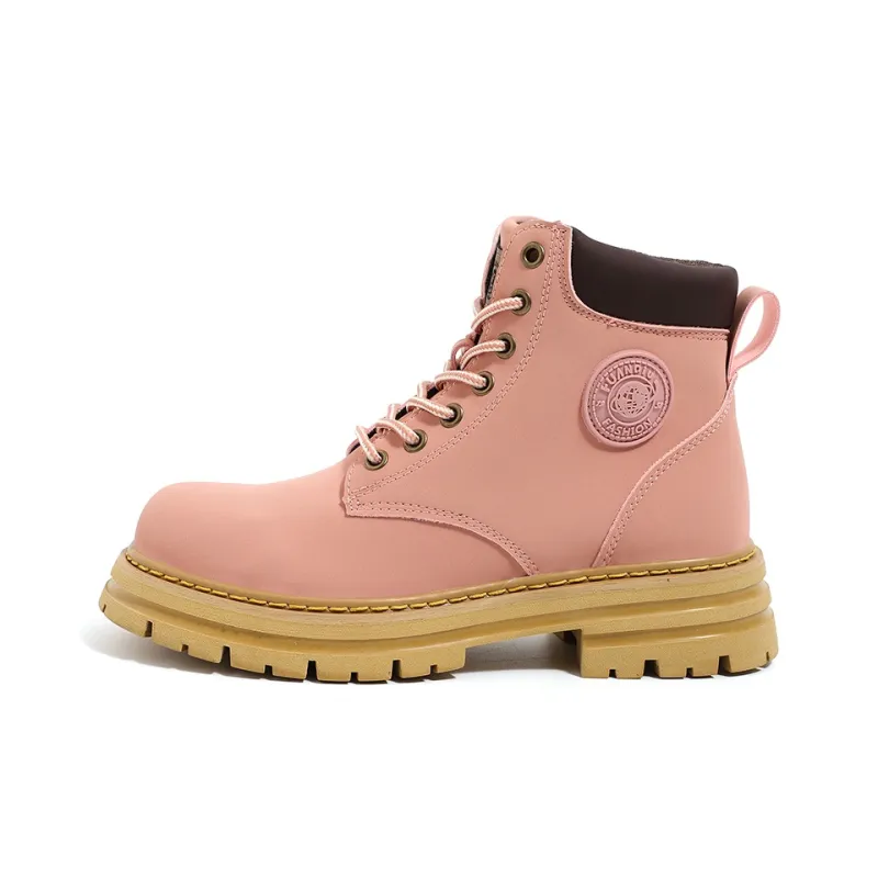 HUANQIU Martin Boots Women's Ginger Yellow-5