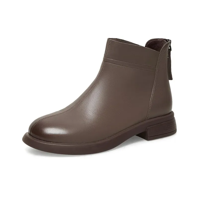 BASTO Ankle Boots Low Heel Women's-13