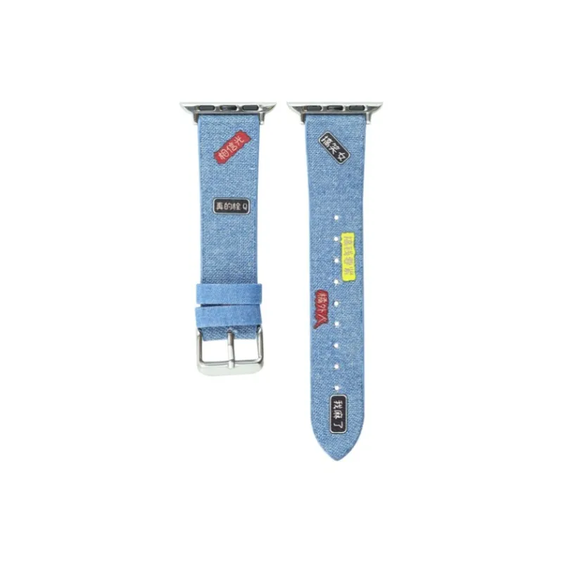 CHRROTA Watch Band Apple Compatibility Canvas Material-4