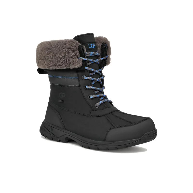 UGG Short Mid-Calf Outdoor Boots Men's Black-2