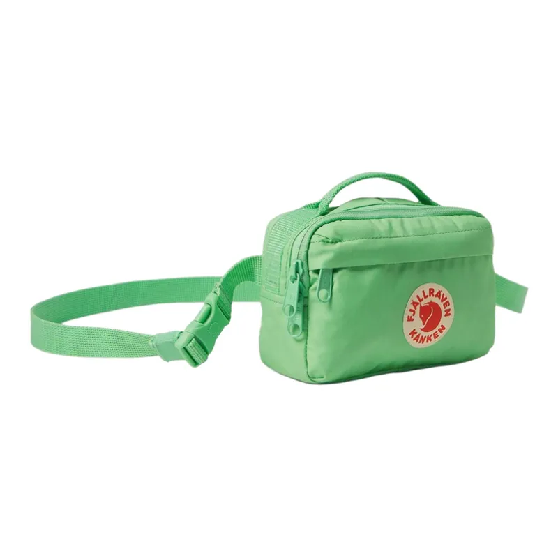Fjallraven Kanken Nylon Shoulder Bag, Crossbody Bag, Fanny Pack Regular Unisex Round Leaf Mint Green-2