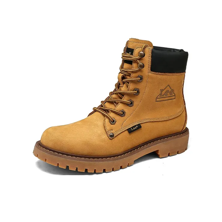 Lee Yellow Boots Short Martin Boot Unisex-1