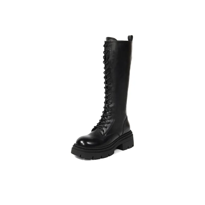 PT'SON Knee high Boots Women's Black-8