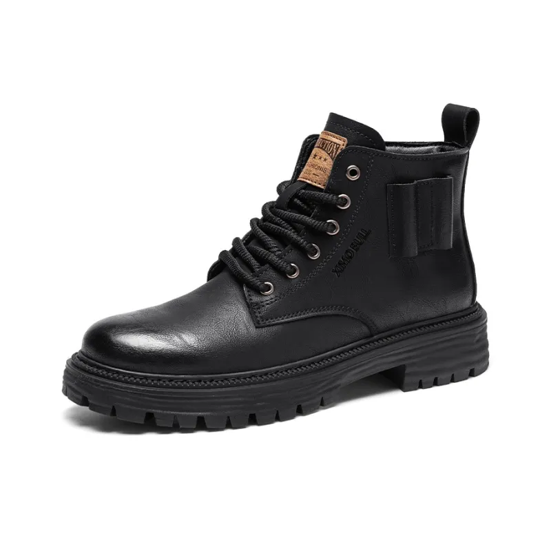 XIMO BULL Martin Boots Men Black/Brown-1