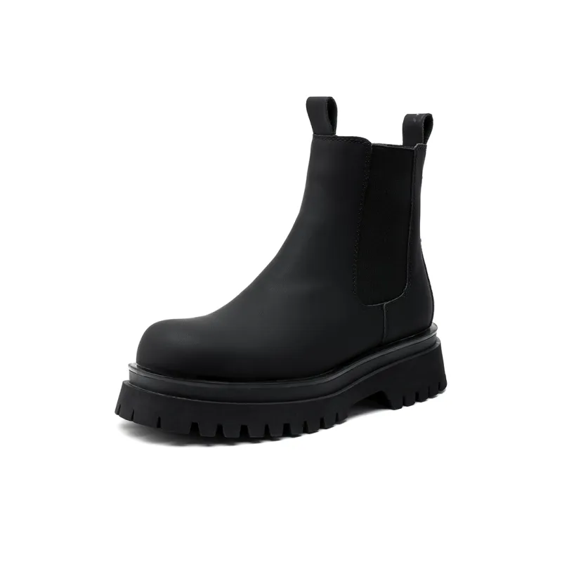 ZUWUDONG Short Chelsea Boots Men's Black-1