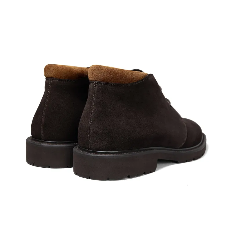 THOM WILLS Ankle Boots Men's Dark Coffee-3