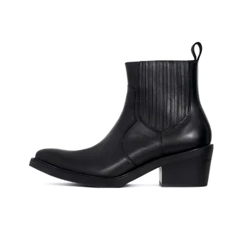 TERRA INCOGNITA Short Chelsea Boots Unisex Black