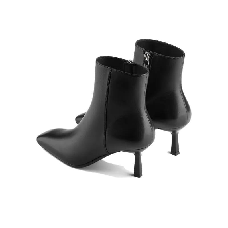 73Hours Soft-Focus Milk Coffee Ankle Boots 7cm Women's Khaki-11