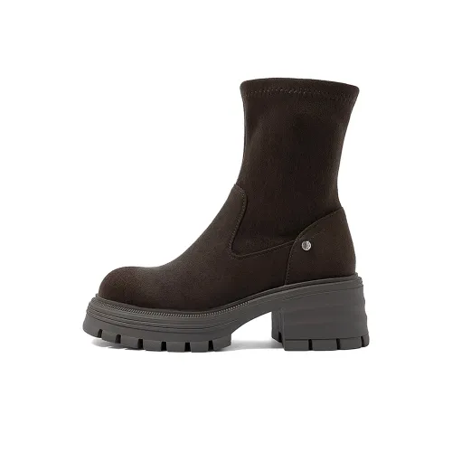 COMELY Ankle Boots Women's Black/Brown