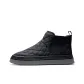 Black Fleece-Lined Insulated Shoes