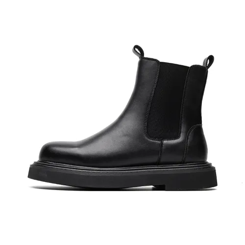 Beidouniao Short Martin Boot Men Black